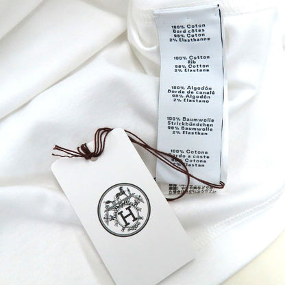Hermes Short Sleeve T-shirt White L Size Fragments Equestres Blanc