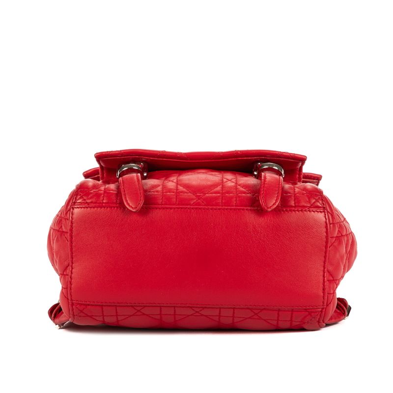 DIOR Stardust Backpack Red Canage Quilt A