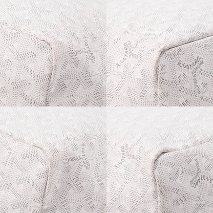 Goyard [goyard] Saint-louis PM Tote Bag Coated Canvas White With Silver