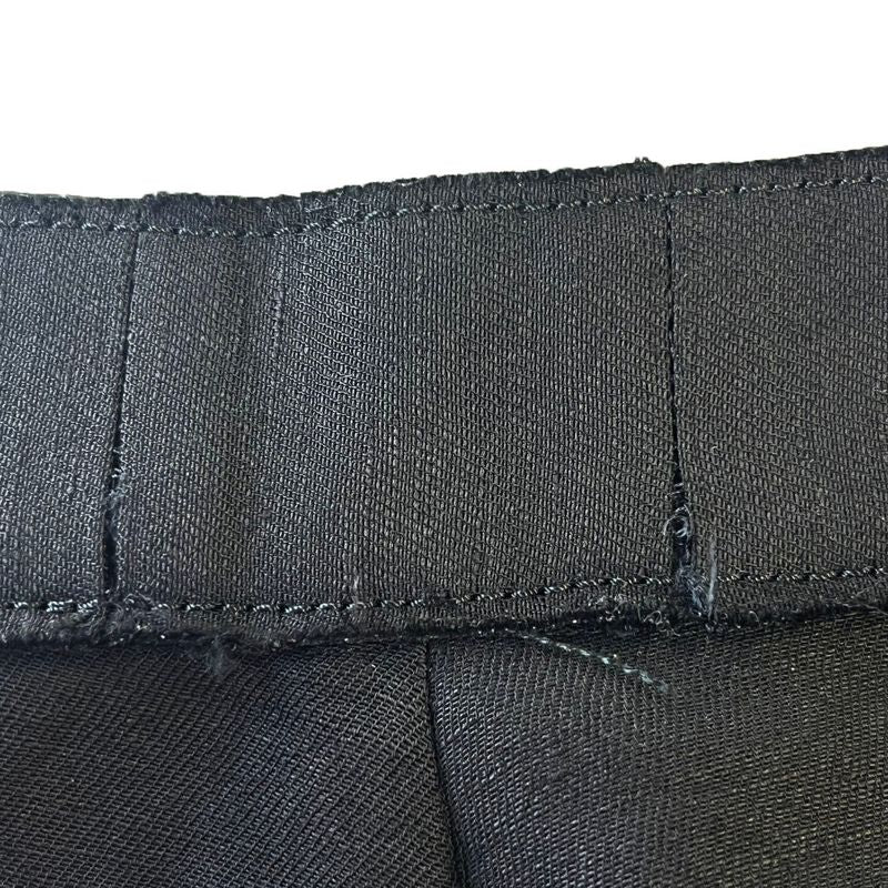 Loewe Emblem Button Asymmetrical Skirt Black