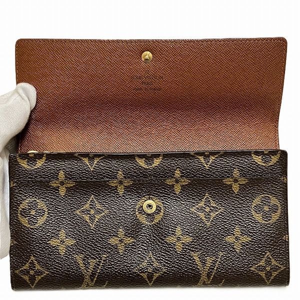 Louis Vuitton Monogram Pochette Porte Monet Cles Di M61725 Long Wallet Bifold