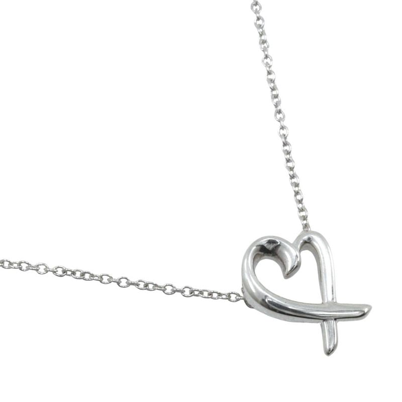 Tiffany & Co Loving Heart Paloma Picasso 925 Silver Ladies 1.8g Necklace