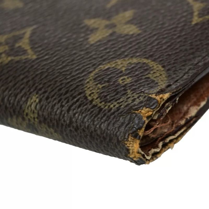 Louis Vuitton Long Wallet Monogram 3 Set Fold Wallet 66bs078
