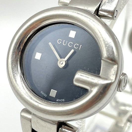 Gucci Watch 134.5 Black Dial Quartz Stuck Junk 005841