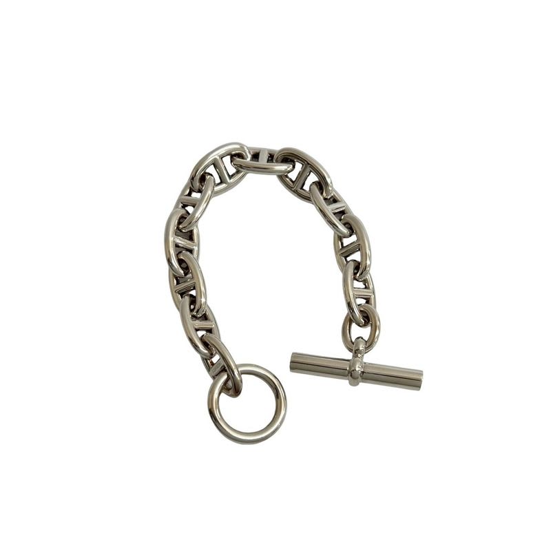 Hermes Chaine D'ancre GM 11 Pieces Silver 925 Chain Bracelet Bangle Accessory