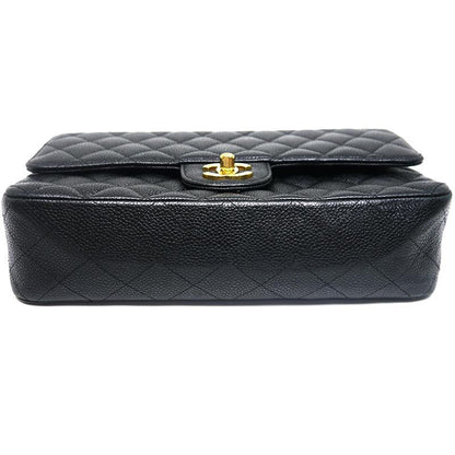 Chanel Matelasse 25 Chain Shoulder Bag W Flap Black