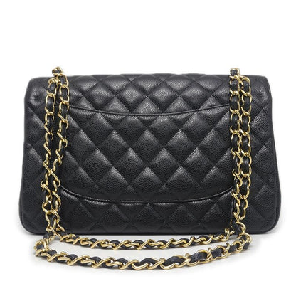 Chanel Matelasse 30 Chain Shoulder Bag In Black Caviar Skin