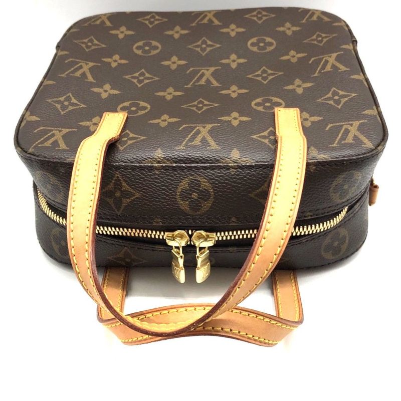 Louis Vuitton Spontini Monogram M47500 2way Handbag Shoulder Bag Ladies Brown