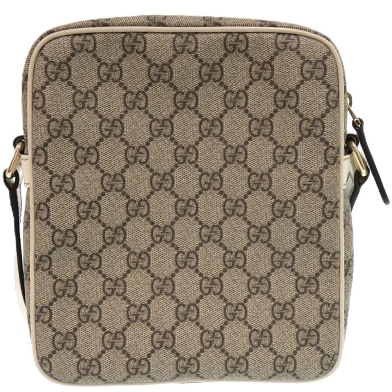 Gucci GG Supreme 233268 PVC GG Supreme Canvas Brown Shoulder Bag 0398 Gucci