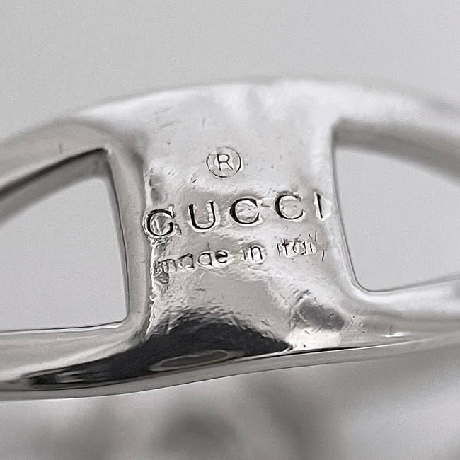 Gucci Ring Silver Interlocking