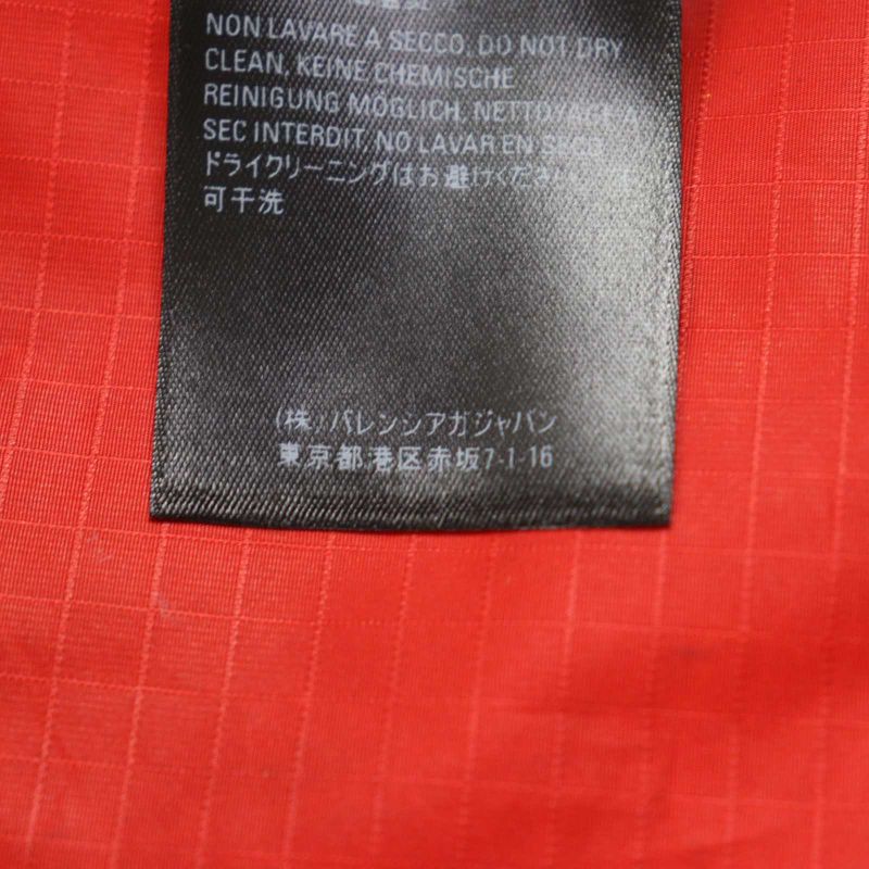 Balenciaga 534317 Logo Print Oversized Zip Up Poplin Jacket Track Jacket Red