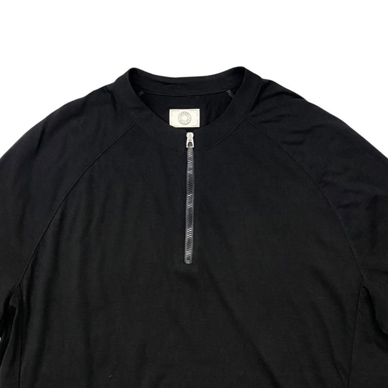 Hermes Short Sleeve T-Shirt Hermes Fit H800731e Merino Wool Serie Neck Zipper