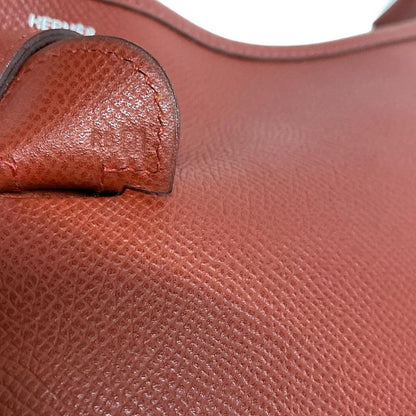 Hermes Shoulder Bag Evelyn Doe GM Rouge Vif Silver Hardware