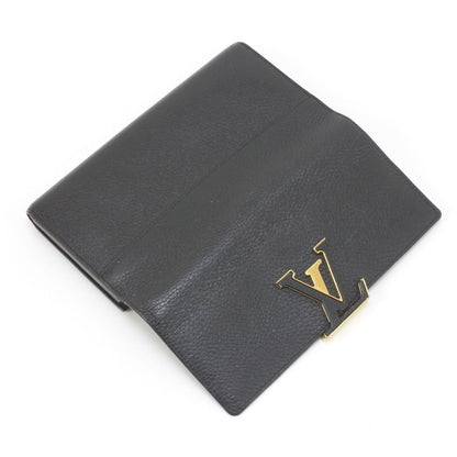 Louis Vuitton Taurillon Portefeuille Capucines Long Wallet M61248 Black