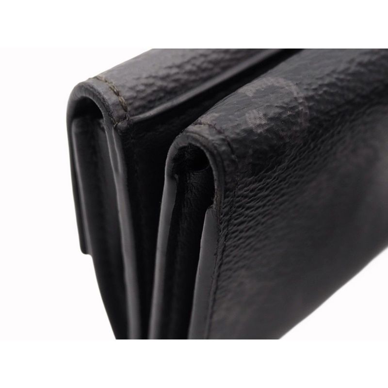 Louis Vuitton Discovery Compact Wallet Trifold Wallet Monogram Eclipse Canvas