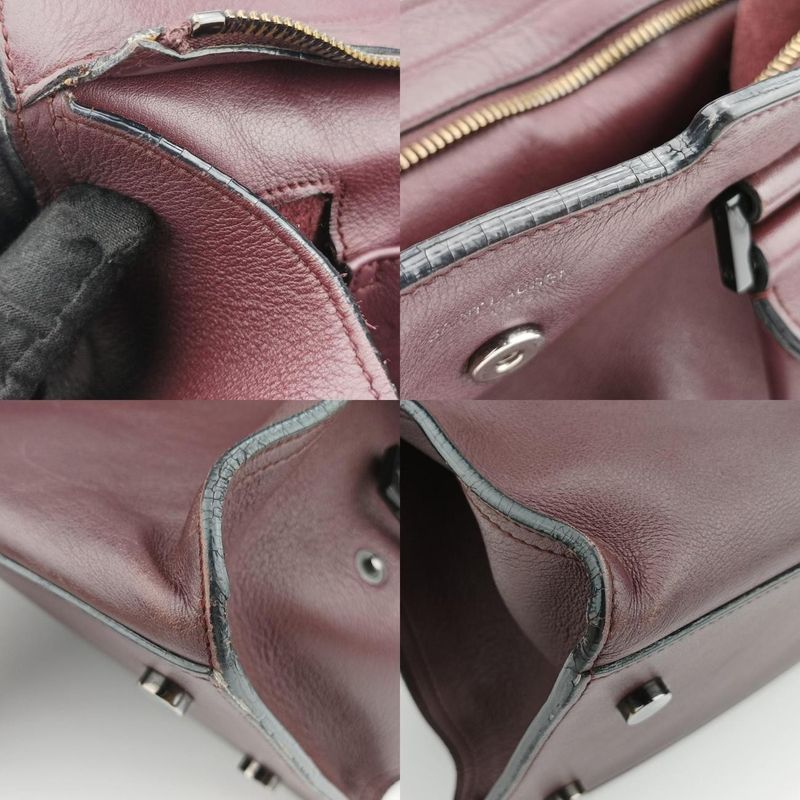 Yves Saint Laurentyves Saint Laurent Baby Cabas Bordeauxleather 424869lth4248690