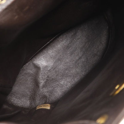 Chanel Matelasse Coco Mark Vintage Lambskin Brown Women's Backpack/daypack