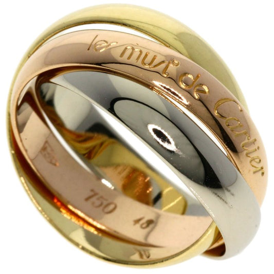Cartier Trinity #48 Ring 18K Yellow Gold 18K White Gold 18K Pink Gold Ladies