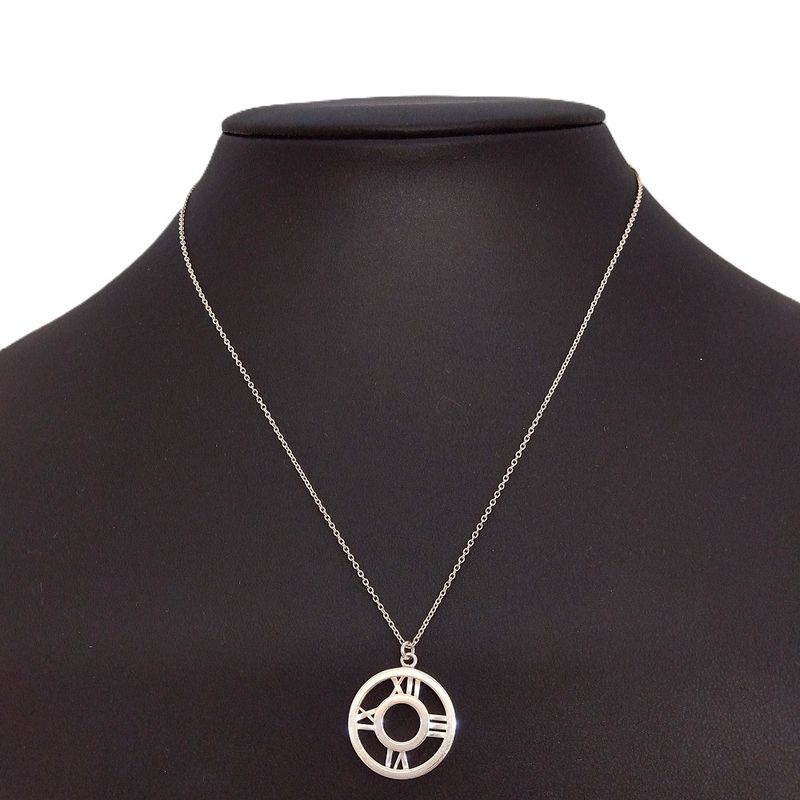 Tiffany & Co Tiffany & Co Atlas Necklace Sv925 39g Silver Medallion Circle 2003
