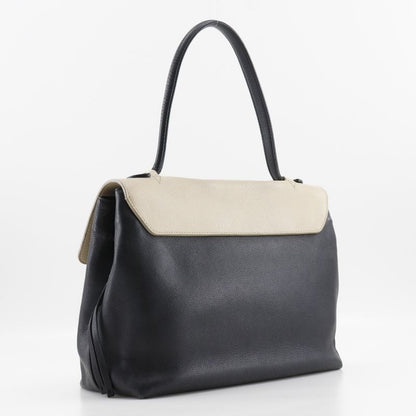 Louis Vuitton Lock Me MM M50191 Calf Black/beige Du0185 Ladies Tote Bag
