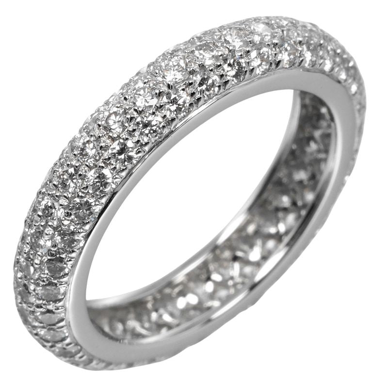 Cartier Mimister Pt950platinum And Full Pavé Diamonds Size 7 Ladies' 3.75g Ring