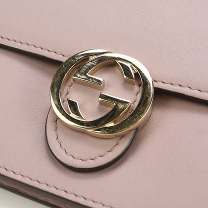 Gucci Interlocking G 369664 Long Wallet Bifold Leather Women