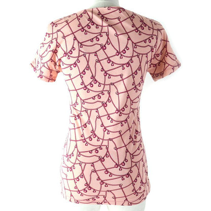 Hermes 22AW 100% Cotton Tresor De Medor Short Sleeved T-shirt Cut And Sewn Pink
