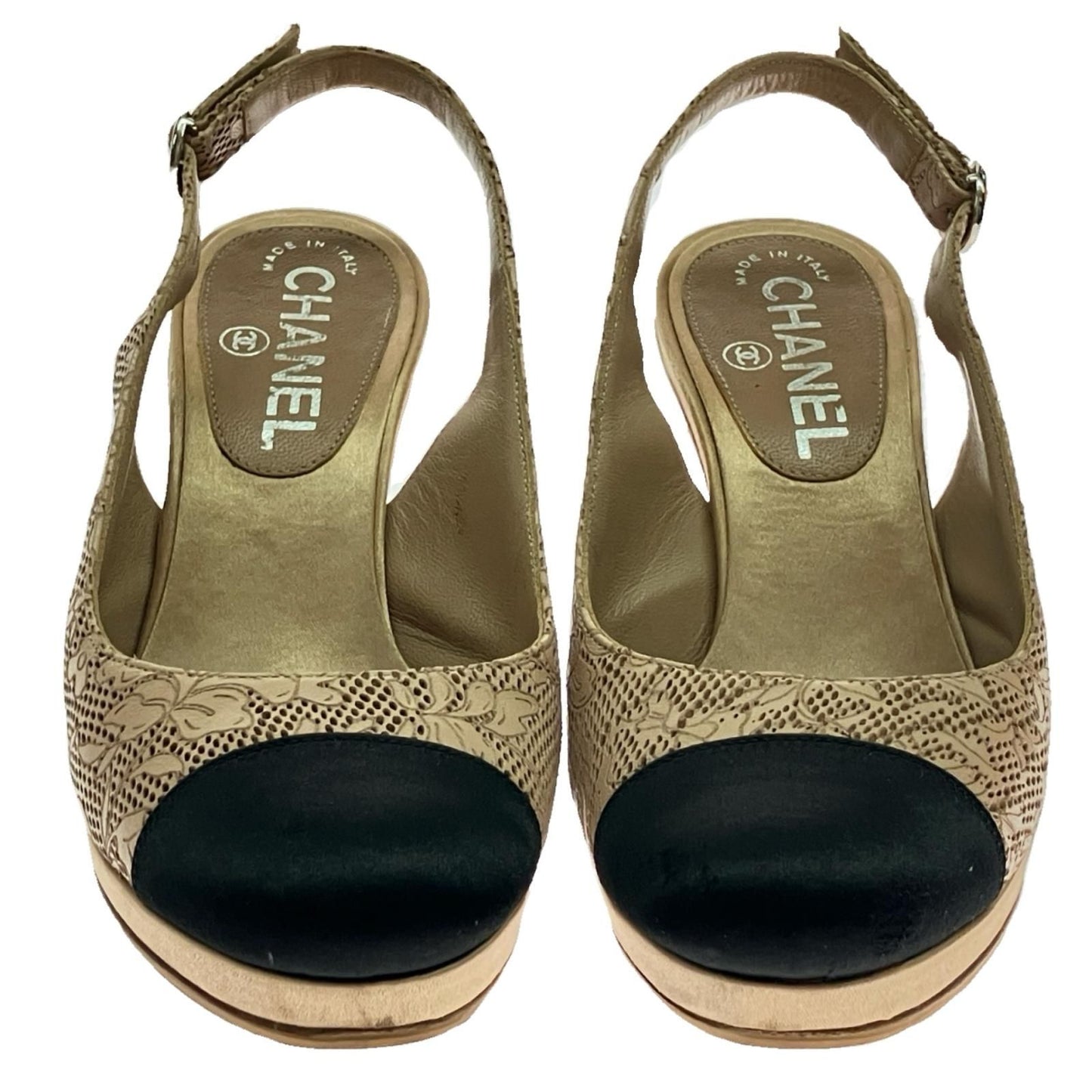 Chanel Ring Back Strap Sandals 22.5cm (8.86in)