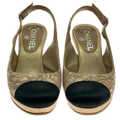 Chanel Ring Back Strap Sandals 22.5cm (8.86in)