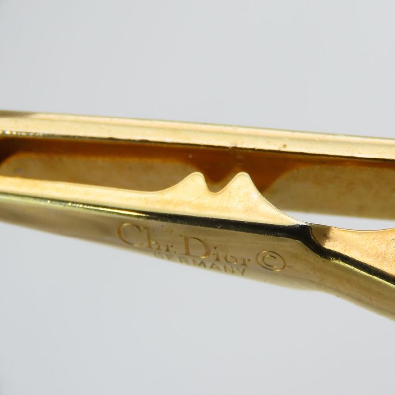 Christian Dior Tie Pin Metal Gold Silver Plated Suit Accessories Men's Men