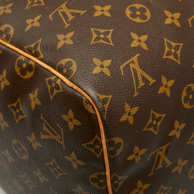 Louis Vuitton Monogram Keepall 55 Boston Bag Travel Bag M41424 Brown PVC