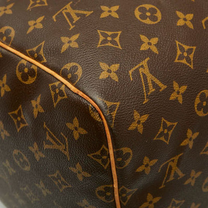 Louis Vuitton Monogram Keepall 55 Boston Bag Travel Bag M41424 Brown PVC