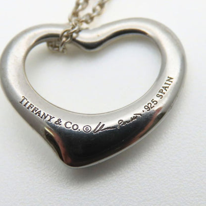 Tiffany & Co Necklace Open Heart 925 Silver Approx 2.3g Silver Accessories
