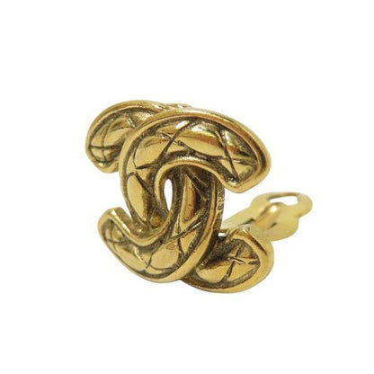 Chanel Matelasse Coco Mark One Ear Branded Accessories Earrings Ladies