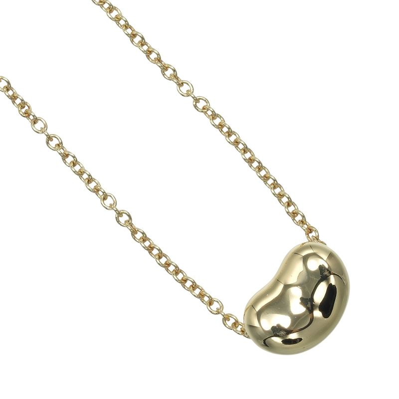 Tiffany & Co Bean 9mm (0.35in) Model 18K Yellow Gold Ladies 3.6g Necklace