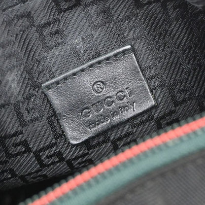 Gucci Body Bag Sherry Waist Pouch Black Canvas 88ka616