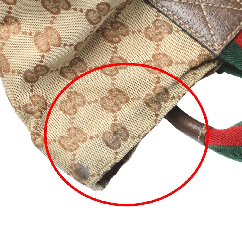 Gucci 131228 Tote Bag GG Canvas Handbag Gucci Beige