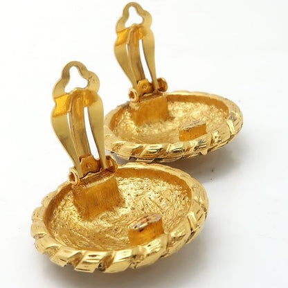 Chanel Earring Vintage GP Coco Mark Round Diameter Approx 3cm (1.18in) Pawnshop