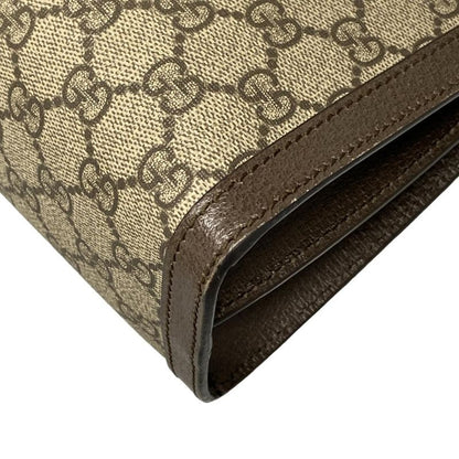 Gucci Shoulder Bag Ophidia/gg Supreme 503876 Beige Dark Brown Green And Red