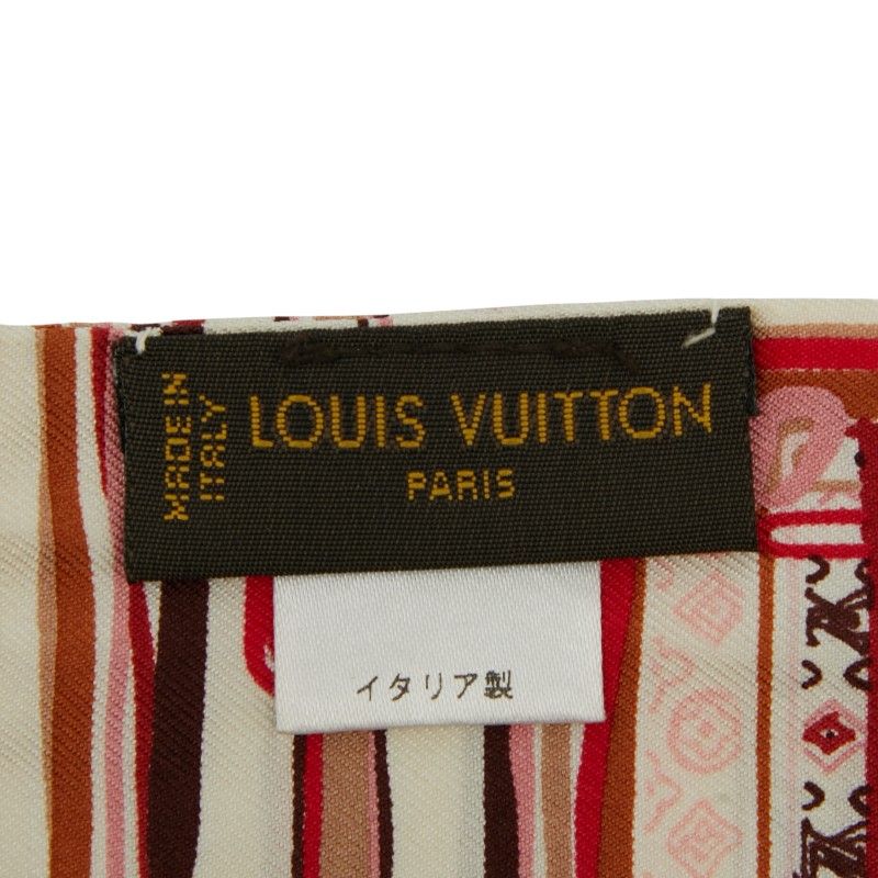 Louis Vuitton Monogram Mal Bandeau M74565 Pink Multicolor Silk Women Louis