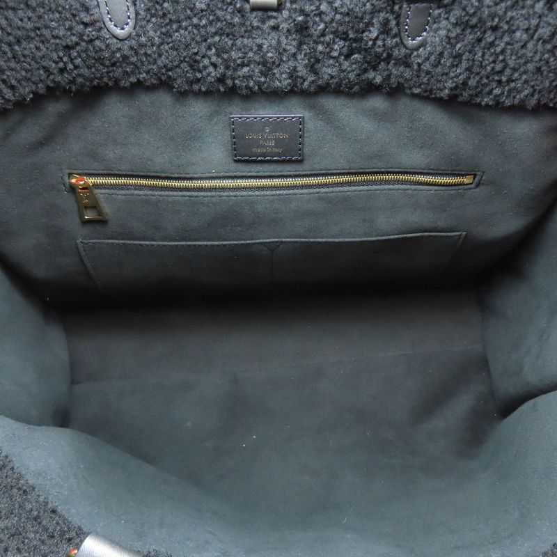 Louis Vuitton M55421 Monogram - Teddy On The Go GM Tote Bag Shearling Women