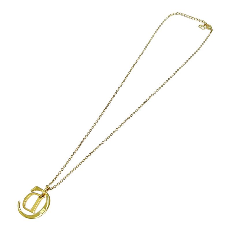 Christian Dior GP CD Logo Necklace Women's Gold 357890 Necklace