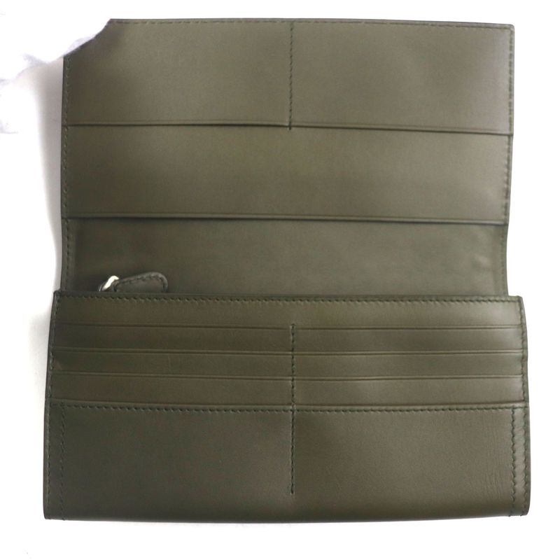 Bottega Veneta Intrecciato Leather Long Wallet With Coin Purse