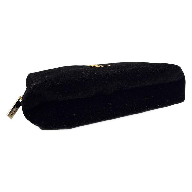Yvessaint Laurent Parfums Pouch - Black Embroidery