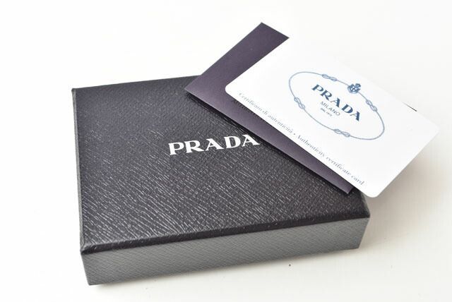 Prada Key Case Key Holder Prada 6 Rings 1pg222 Vitello MOVE Shape Push Leather