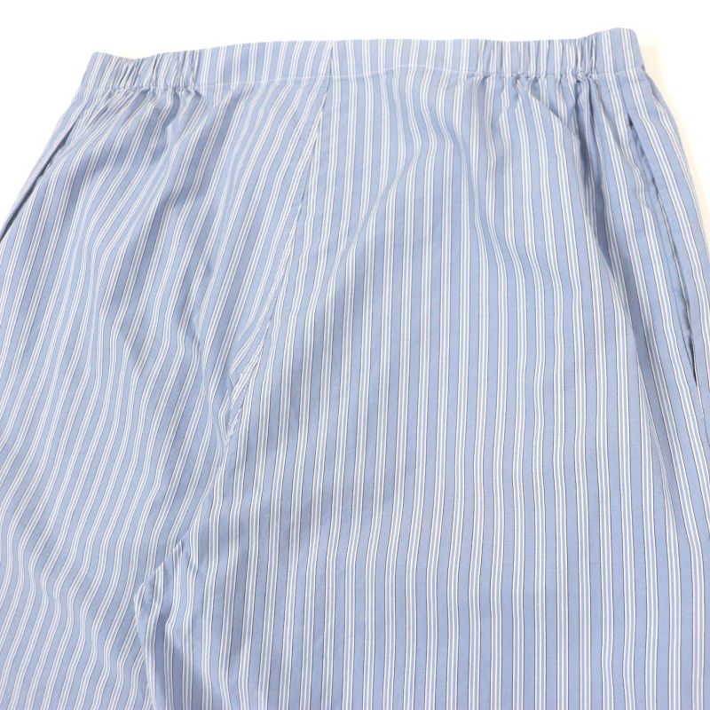 Celine 2p01a870v 100% Cotton Stripe Poplin Triomphe Embroidered Logo Button