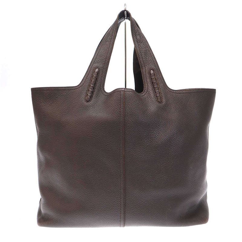 Bottega Veneta Leather Tote Bag Brown