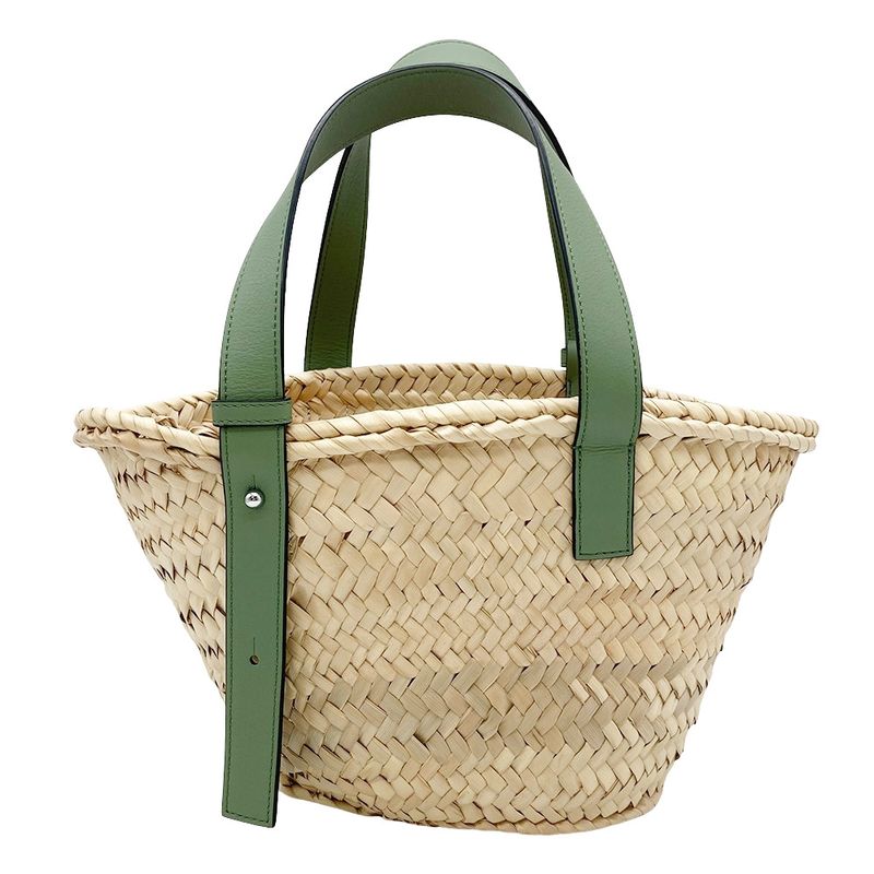 Loewe Basket Bag Small Tote Bag A223s93x04 Green Basket Bag Women