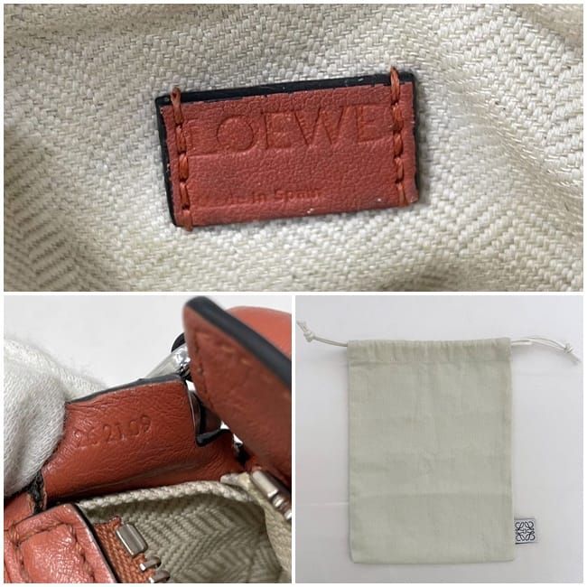 Loewe 2way Mini Shoulder Nano Puzzle Bag Orange Puzzle