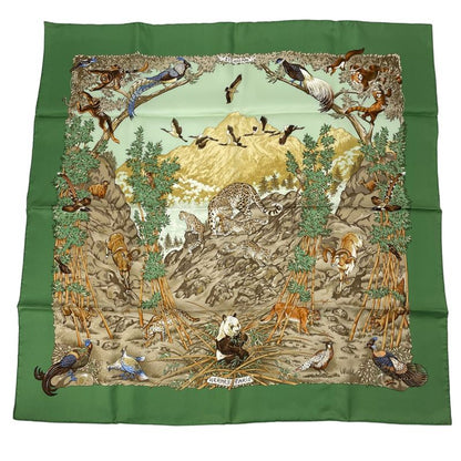 Hermes Scarf Carre 90 Silk Sichuan Green With Box